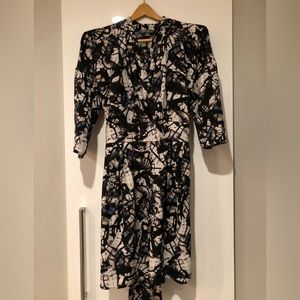 Catherine Malandrino dress, wraparound, batik 80’s vintage